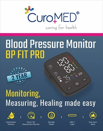 BP Fit Pro - Fully Automatic Digital Blood Pressure Monitor